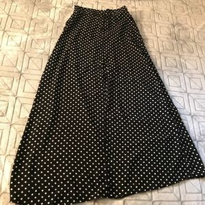 Polka dot maxi skirt